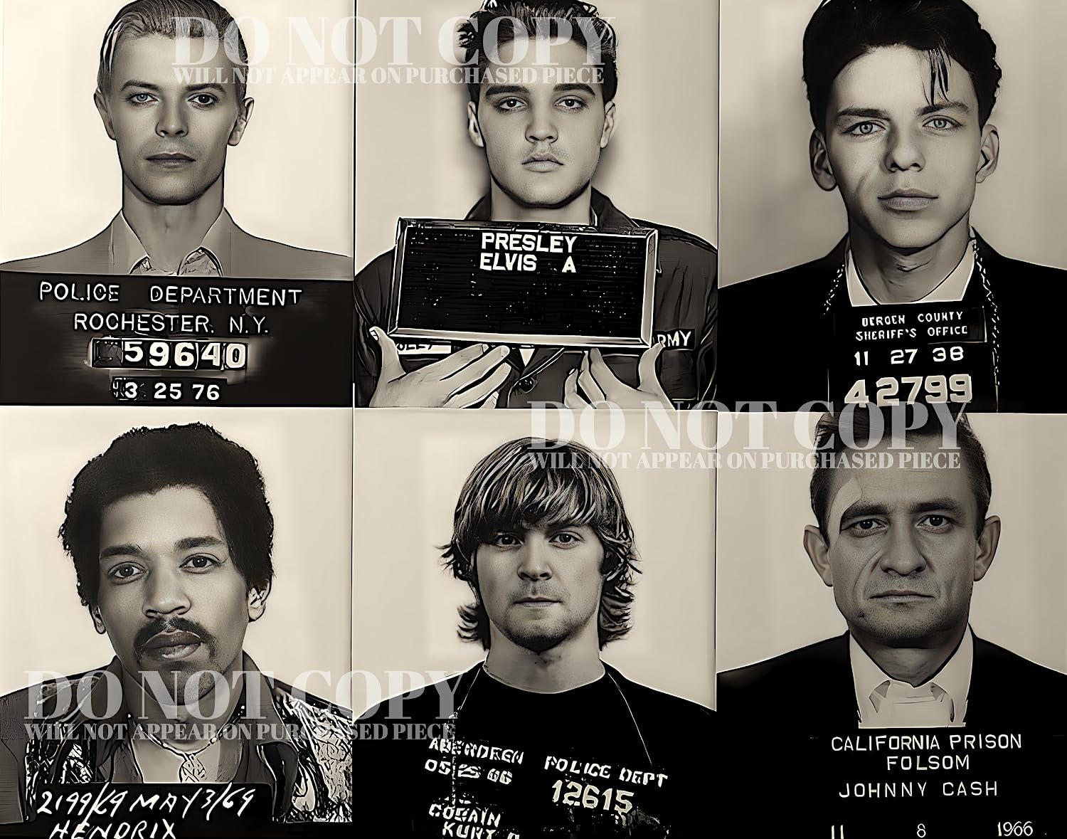 Amazon.com: World's Greatest Mugshots In Music 8 X 10